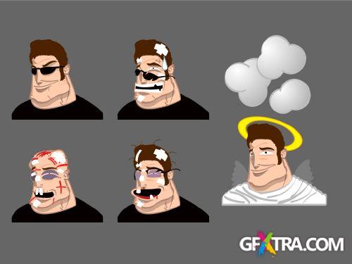 Monster Cartoons 25xEPS