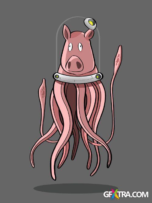 Monster Cartoons 25xEPS