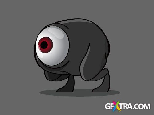 Monster Cartoons 25xEPS