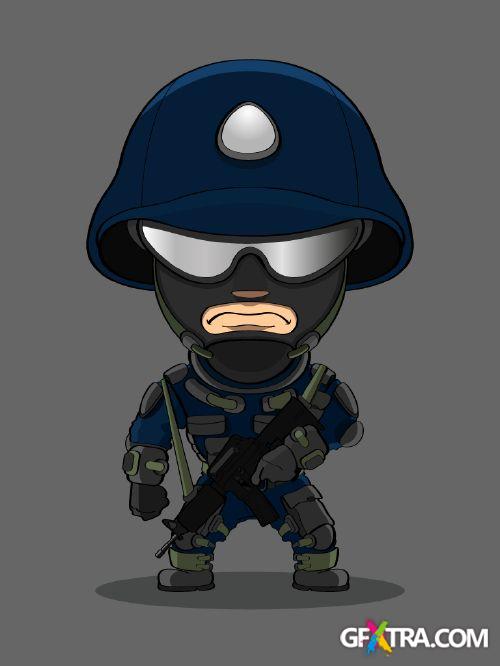 Monster Cartoons 25xEPS