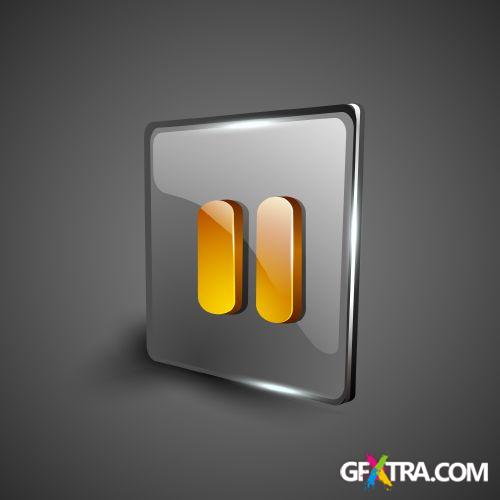 3d Multimedia Icons 25xEPS 3d Multimedia Icons 25xEPS