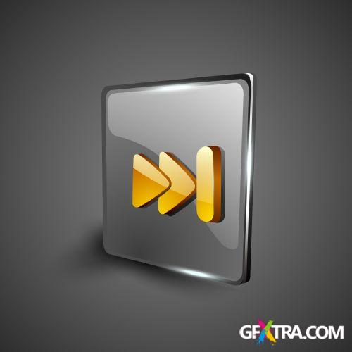 3d Multimedia Icons 25xEPS 3d Multimedia Icons 25xEPS