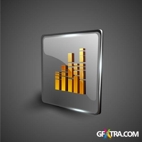 3d Multimedia Icons 25xEPS 3d Multimedia Icons 25xEPS