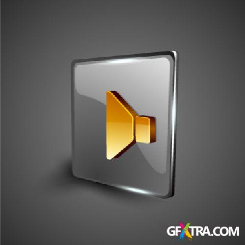 3d Multimedia Icons 25xEPS 3d Multimedia Icons 25xEPS