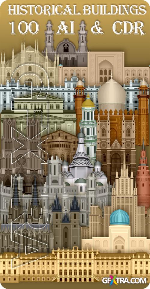 100 Historical Buildings in Vectors! 100xAI 100 Historical Buildings in Vectors! 100xAI