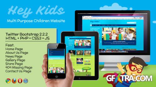 ThemeForest - Hey Kids - Responsive Multipurpose Children Web