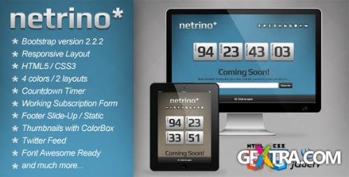 ThemeForest - Netrino - Bootstrap Coming Soon Page