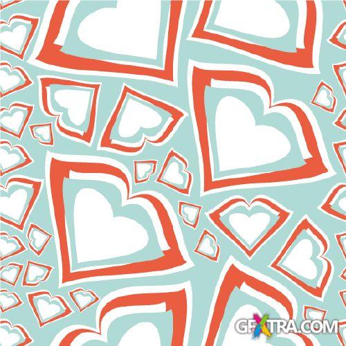 Pop Art Seamless Vector Textures 25xEPS