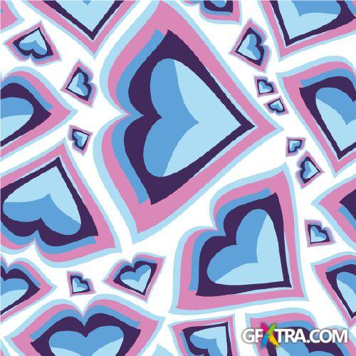 Pop Art Seamless Vector Textures 25xEPS