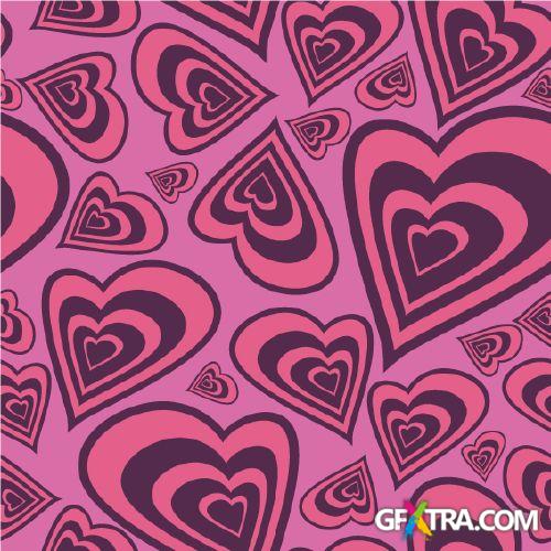 Pop Art Seamless Vector Textures 25xEPS