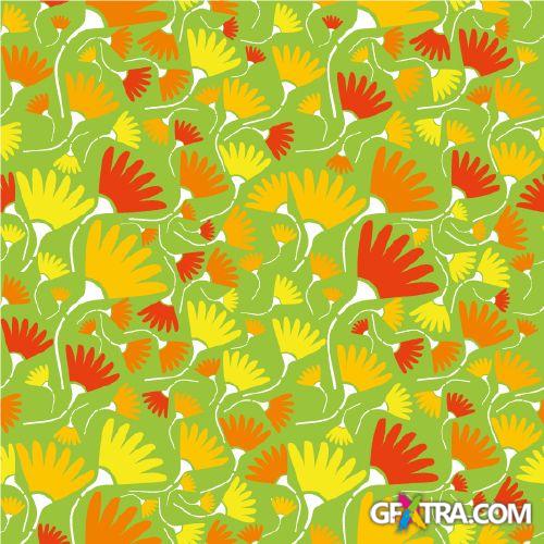 Pop Art Seamless Vector Textures 25xEPS