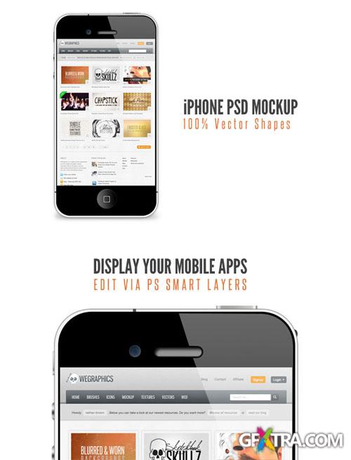WeGraphics - iPhone PSD Mockup