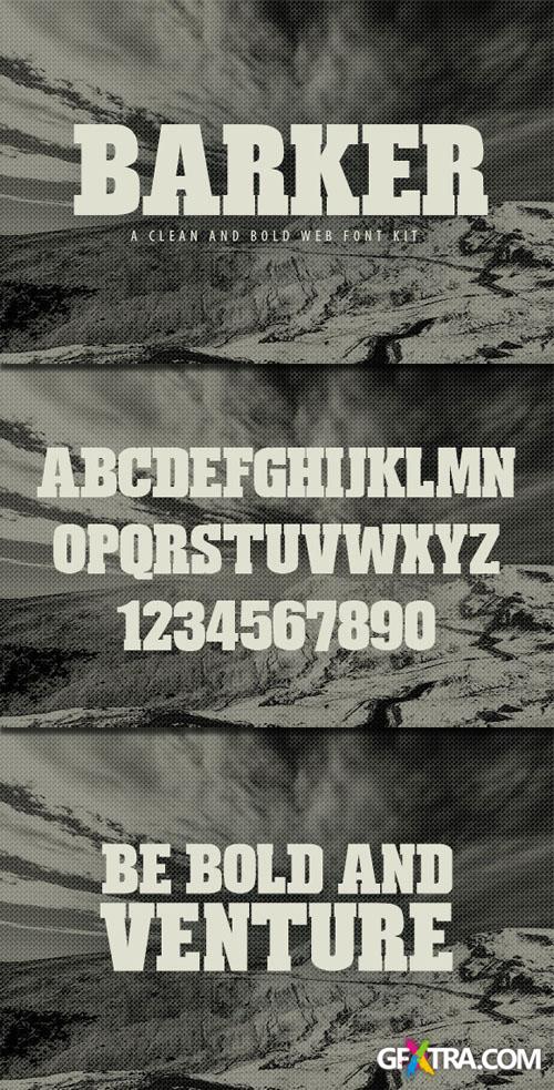 WeGraphics - Barker: A Bold Web Font Kit