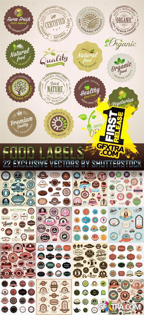 Amazing SS - Food Labels, 22xEPS