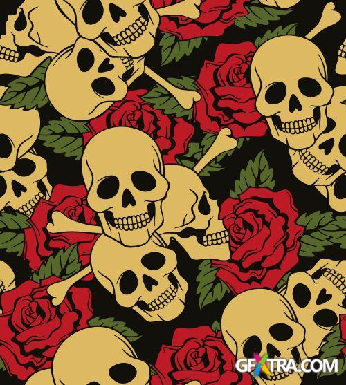 Skull Pattern Collection I, 43xEPS