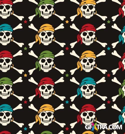 Skull Pattern Collection I, 43xEPS