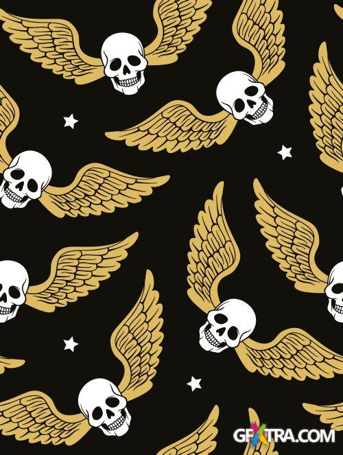 Skull Pattern Collection I, 43xEPS