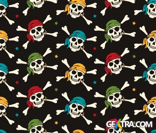 Skull Pattern Collection I, 43xEPS