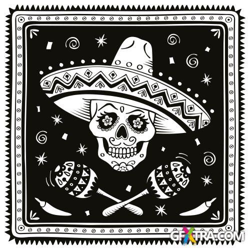 Skull Pattern Collection I, 43xEPS