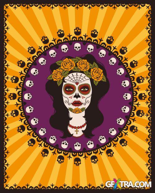 Skull Pattern Collection I, 43xEPS