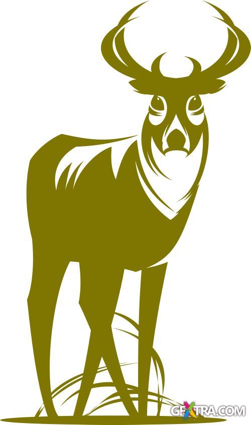 Animals Faces Bundle 103xEPS