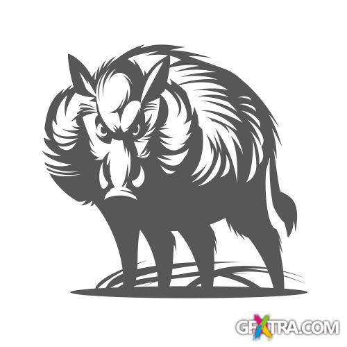 Animals Faces Bundle 103xEPS