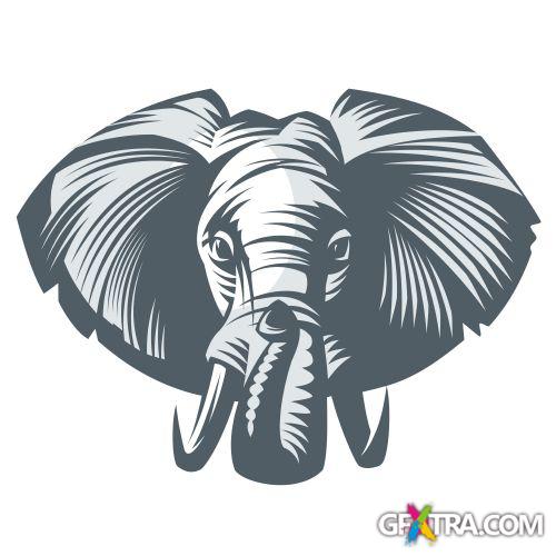 Animals Faces Bundle 103xEPS