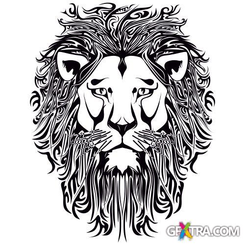 Animals Faces Bundle 103xEPS