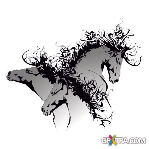 Animals Faces Bundle 103xEPS