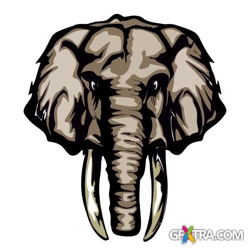 Animals Faces Bundle 103xEPS