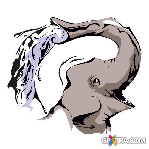 Animals Faces Bundle 103xEPS