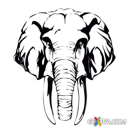 Animals Faces Bundle 103xEPS