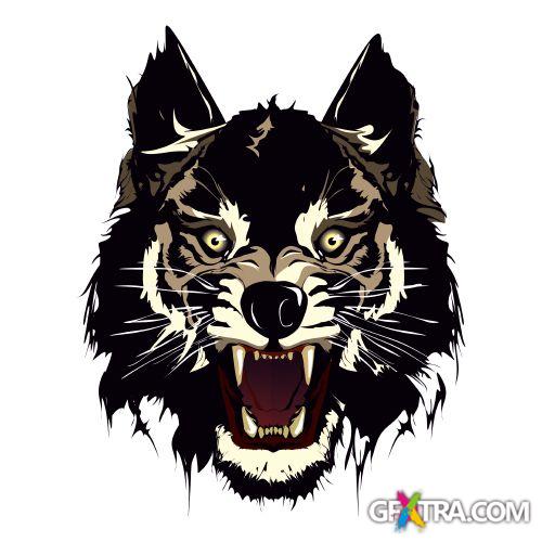 Animals Faces Bundle 103xEPS