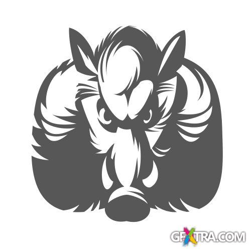 Animals Faces Bundle 103xEPS