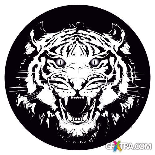 Animals Faces Bundle 103xEPS