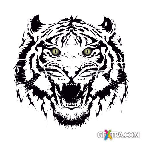 Animals Faces Bundle 103xEPS