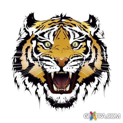 Animals Faces Bundle 103xEPS