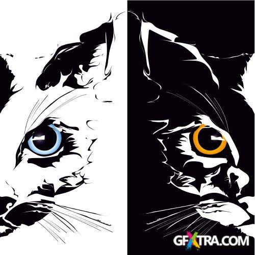 Animals Faces Bundle 103xEPS