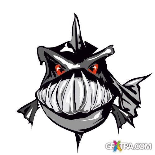 Animals Faces Bundle 103xEPS