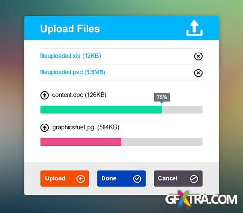 Upload File Interface (PSD)