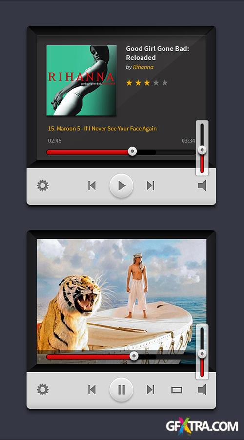Music and Video Players (PSD)