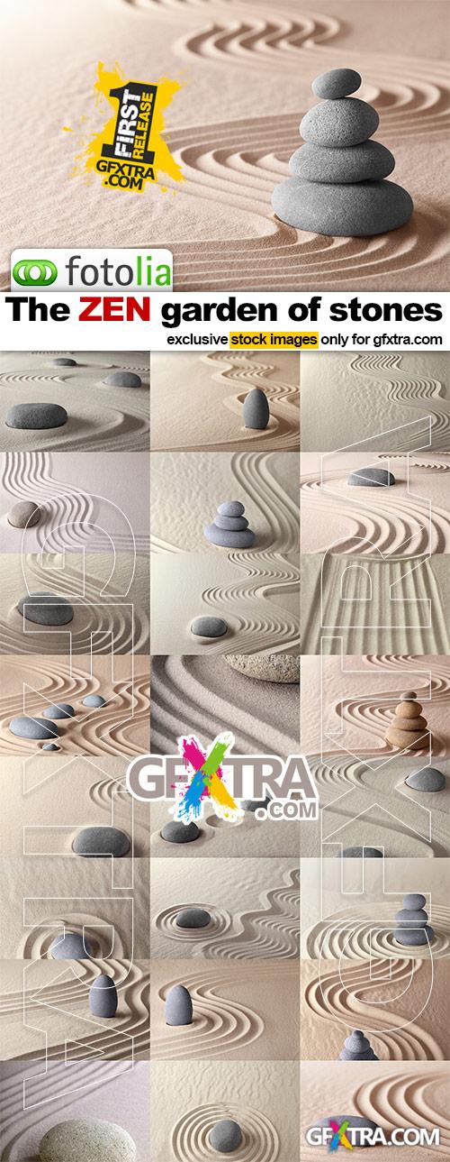 The Zen garden of stones - 25x JPEGs