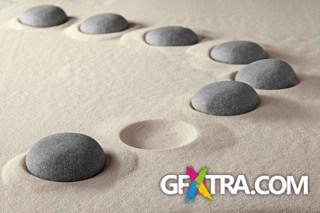 The Zen garden of stones - 25x JPEGs