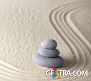 The Zen garden of stones - 25x JPEGs