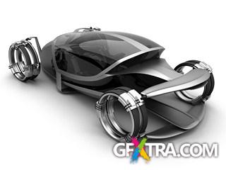 Black cars isolated on white - 25x JPEGs
