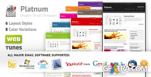ThemeForest - Platnum Email Template, 6 Layouts, 8 Colors