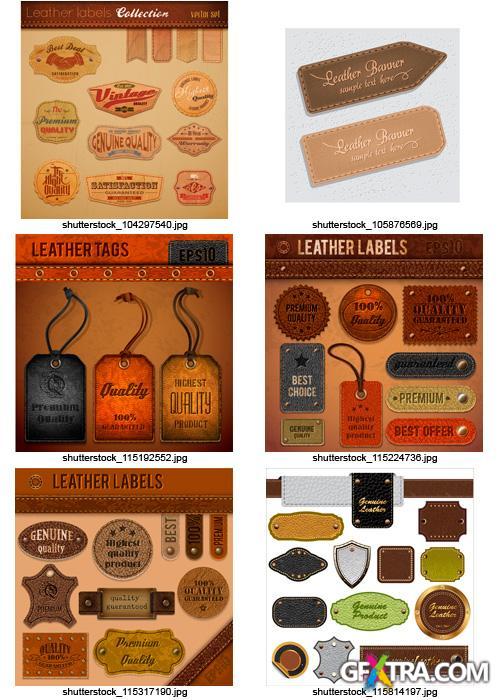 Leather Elements, 25xEPS Leather Elements, 25xEPS