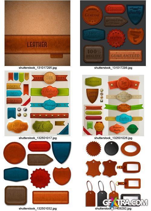Leather Elements, 25xEPS Leather Elements, 25xEPS