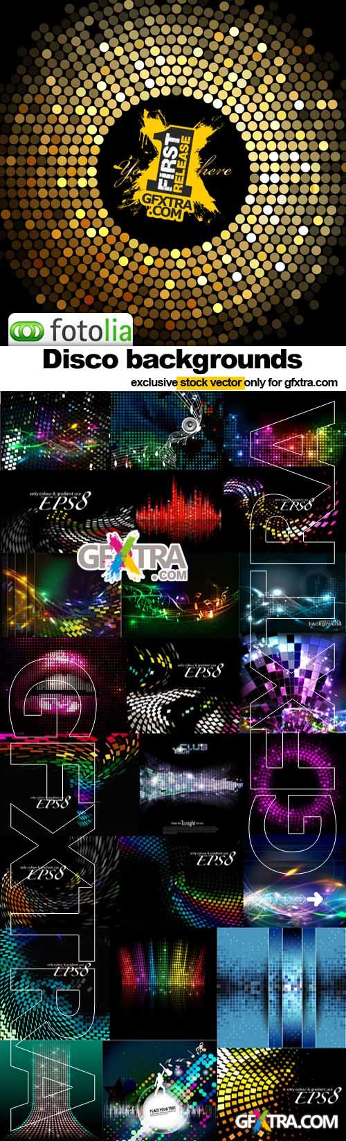 Disco Backgrounds 25xEPS