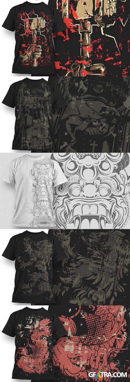 T-Shirt Design Illustration Set 2